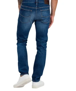 Cross Jeans Slim Fit Damien in Indigo Used-Optik