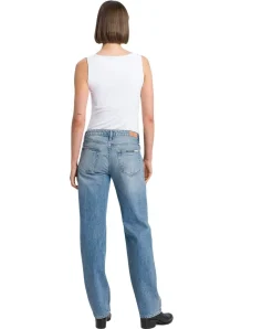 Cross Jeans Straight Fit in Mittelblauen Vintage Stil