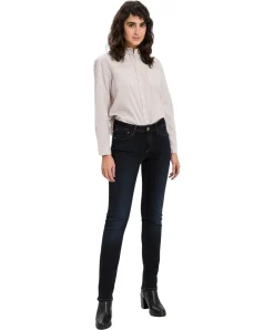 CROSS Jeans Straight Leg Rose in Blue Black Used
