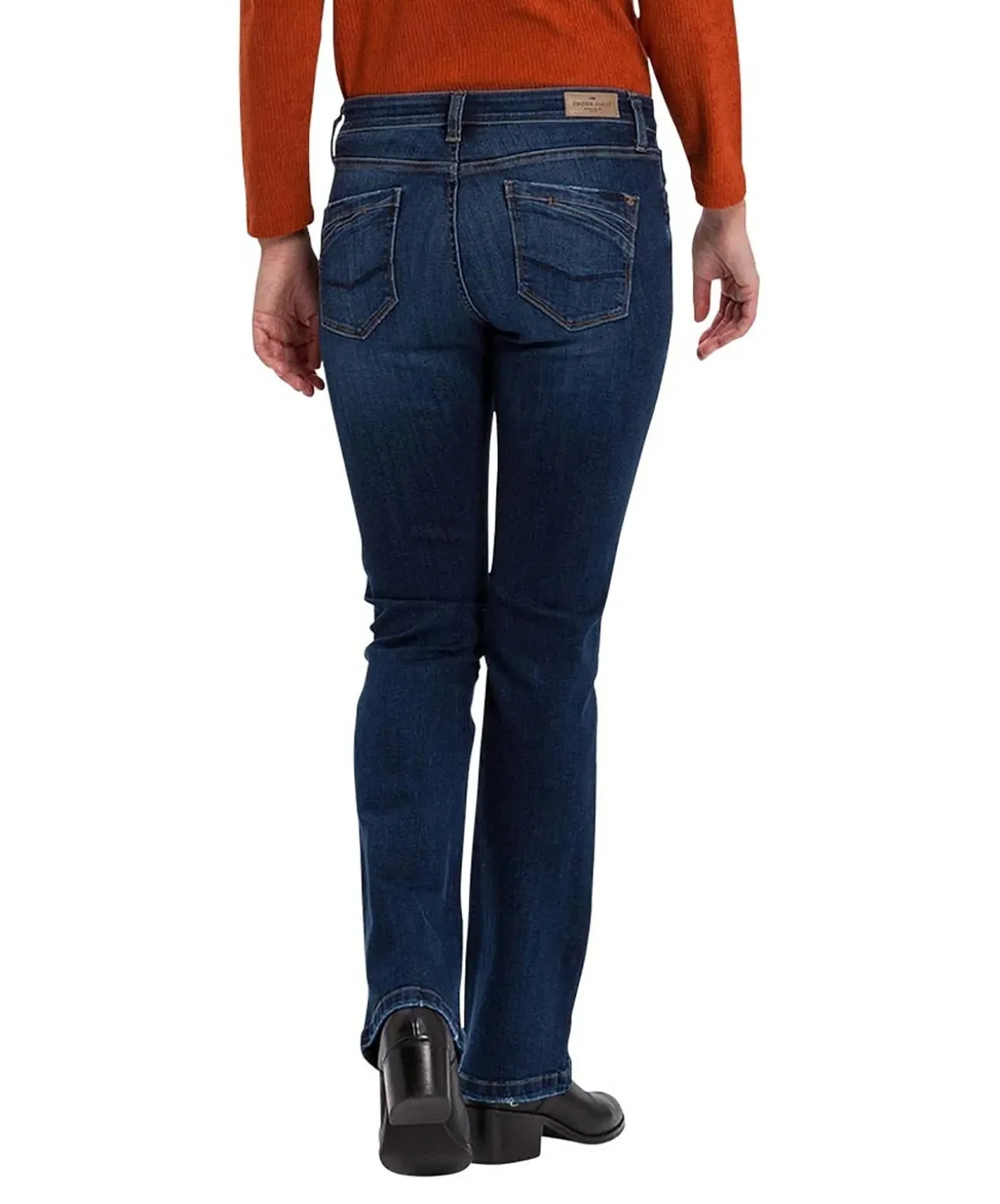 Cross Jeans-Bootcut Lauren in Deep Blue Used
