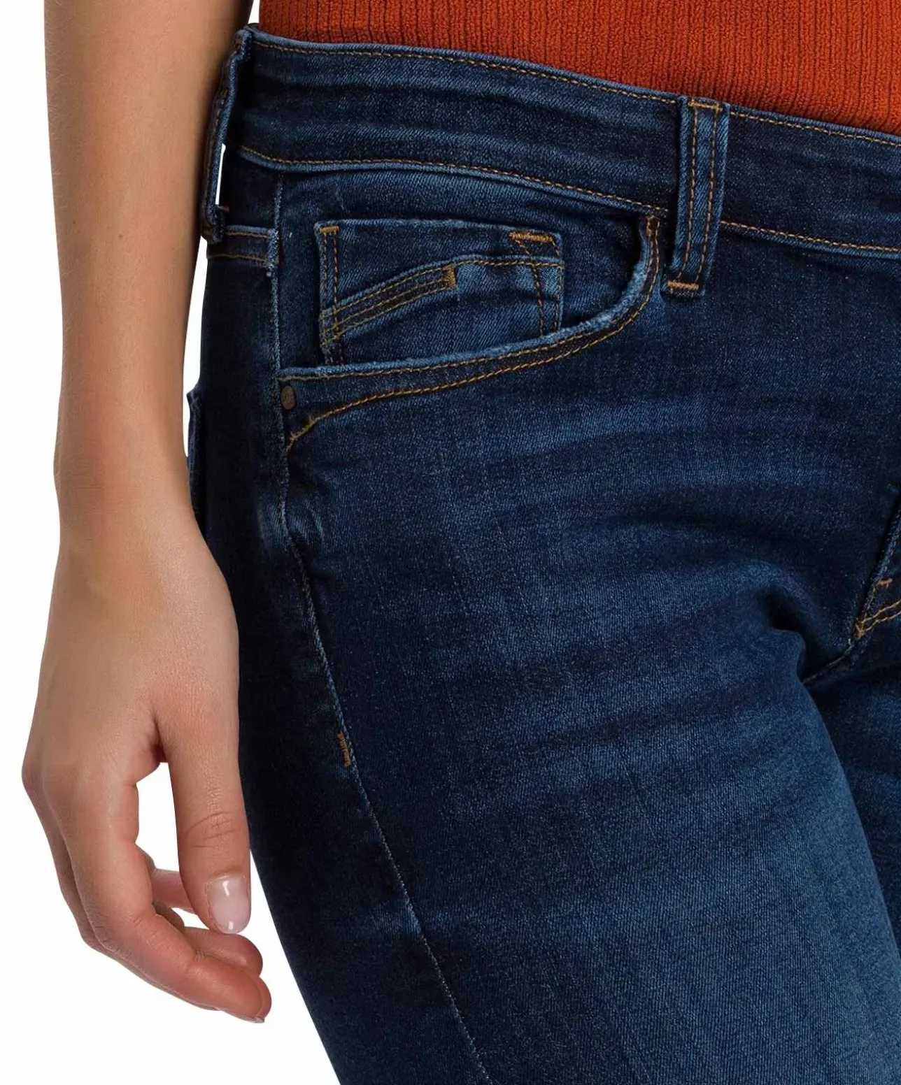 Cross Jeans-Bootcut Lauren in Deep Blue Used