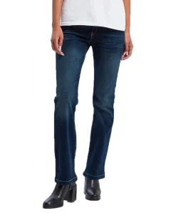 Cross Lauren - Regular-Fit Jeans mit weitem Bein