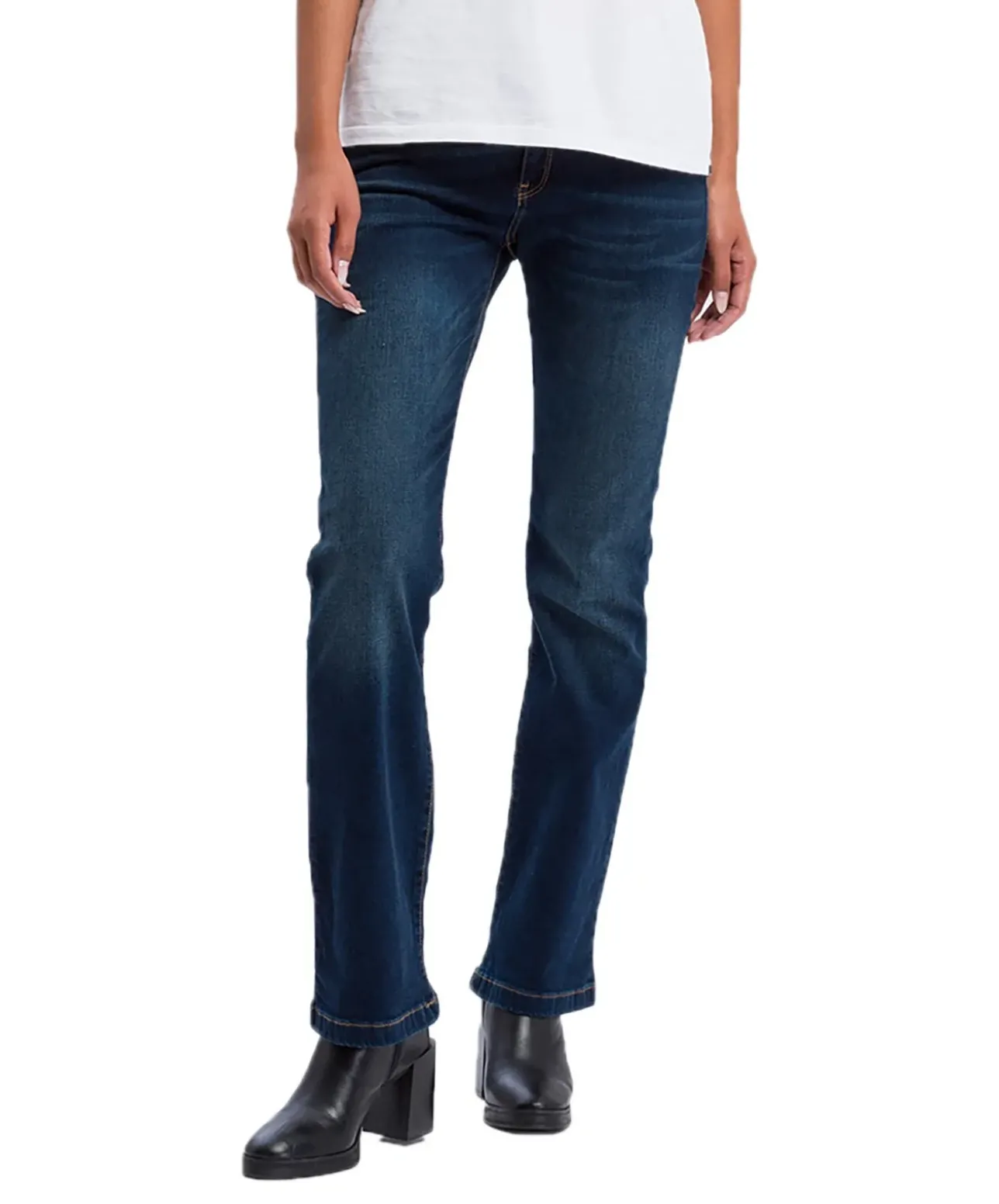 Cross Lauren - Regular-Fit Jeans mit weitem Bein