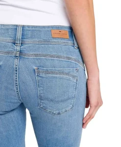 Cross Loie Jeans in Hellblau mit Doppelknopf-Verschluss