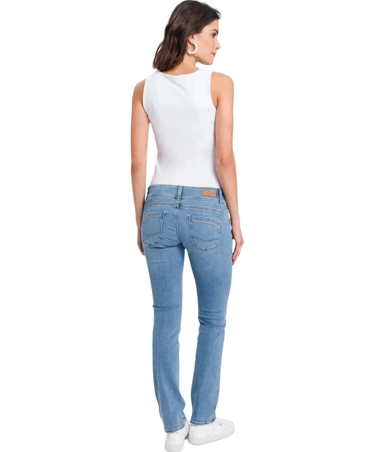 Cross Loie Jeans in Hellblau mit Doppelknopf-Verschluss