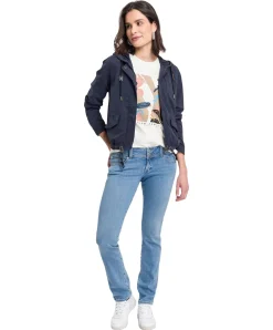 Cross Loie Jeans in Hellblau mit Doppelknopf-Verschluss