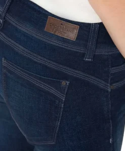 Cross Loie Jeans Regular Fit in Dunkelblau mit Doppelknopf