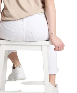 Cross Rose Jeans mit hohem Bund in Weiß
