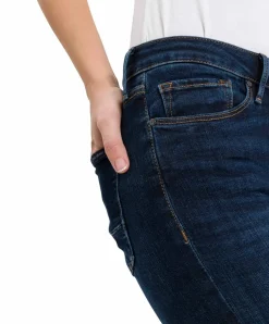 Cross Skinny Jeans Alan in Deep Blue mit hohem Bund