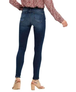 Cross Skinny Jeans High Waist Alan in Dunkelblau
