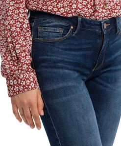 Cross Skinny Jeans High Waist Alan in Dunkelblau