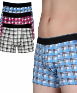 7DAYS Bodywear Retropants kariert (3 Stück) aus Microfaser