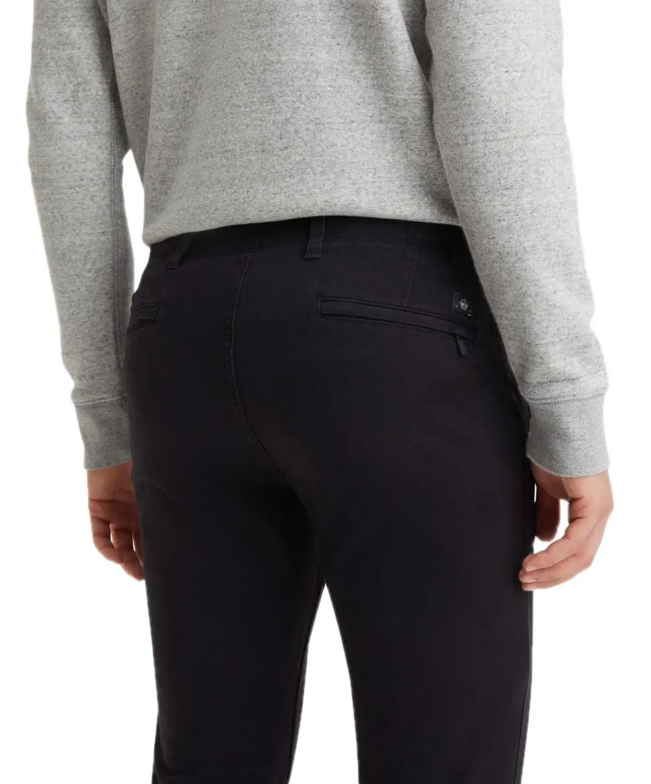 Dockers Alpha Skinny Chinohose aus Stretch Twill in Schwarz