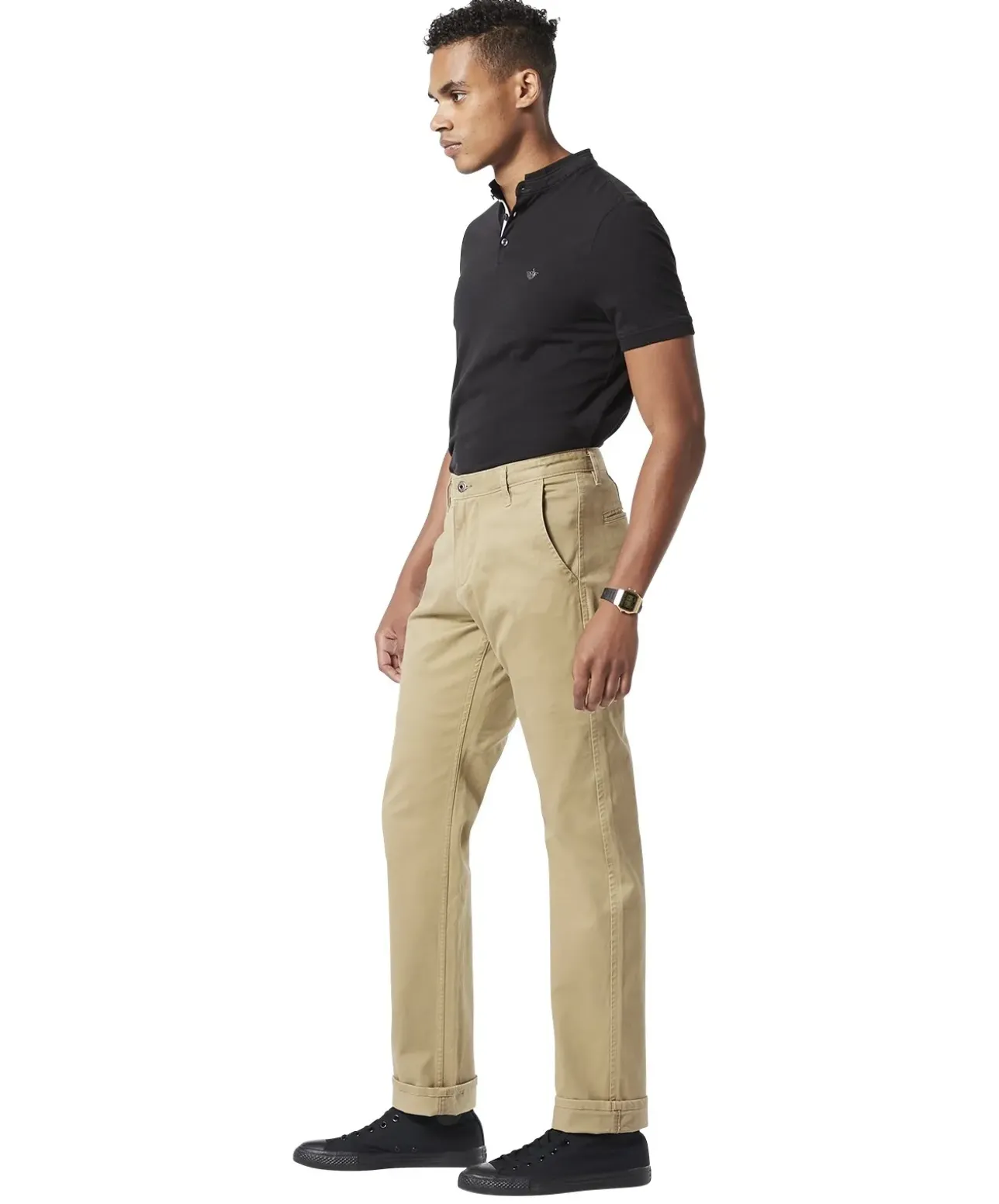 Dockers Alpha Slim Tarped in New British Khaki