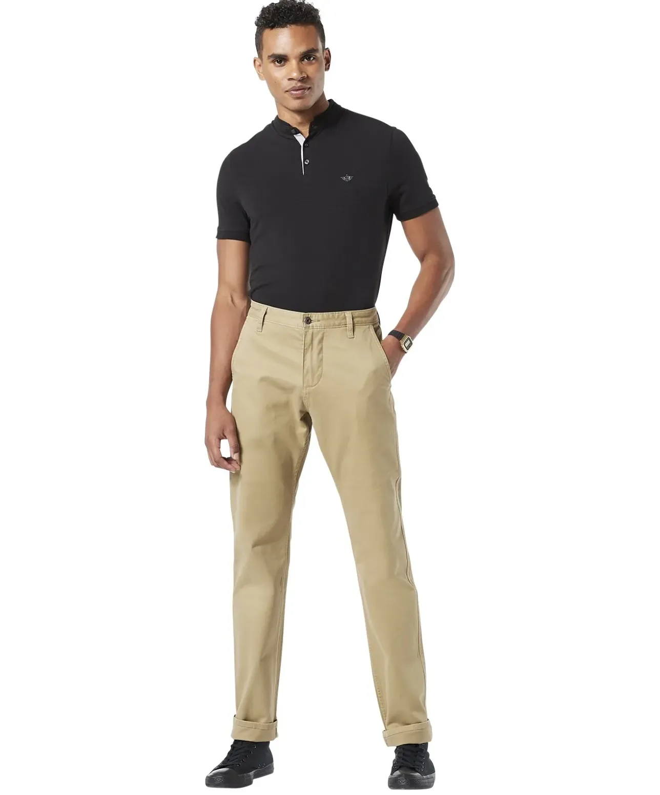 Dockers Alpha Slim Tarped in New British Khaki
