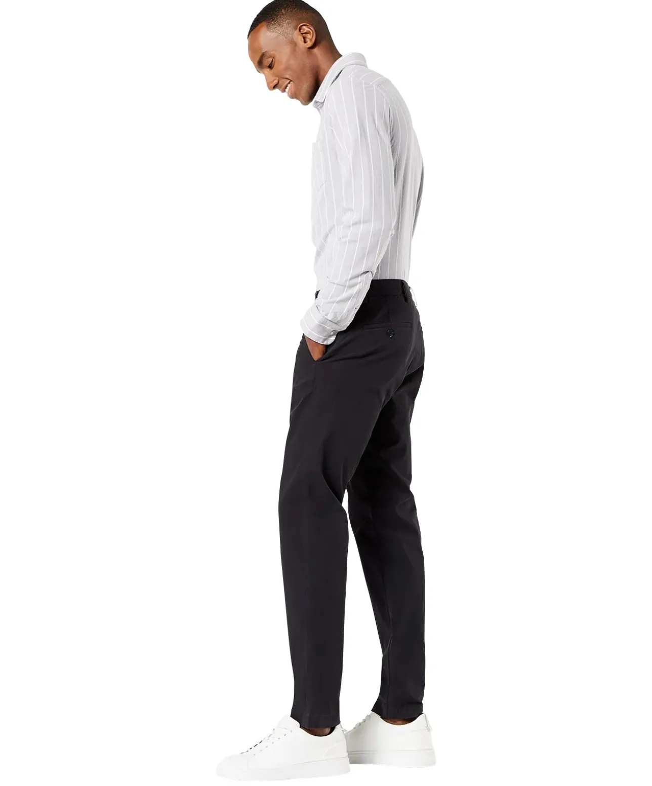 Dockers Chino Hose Alpha mit Tapered fit in schwarz