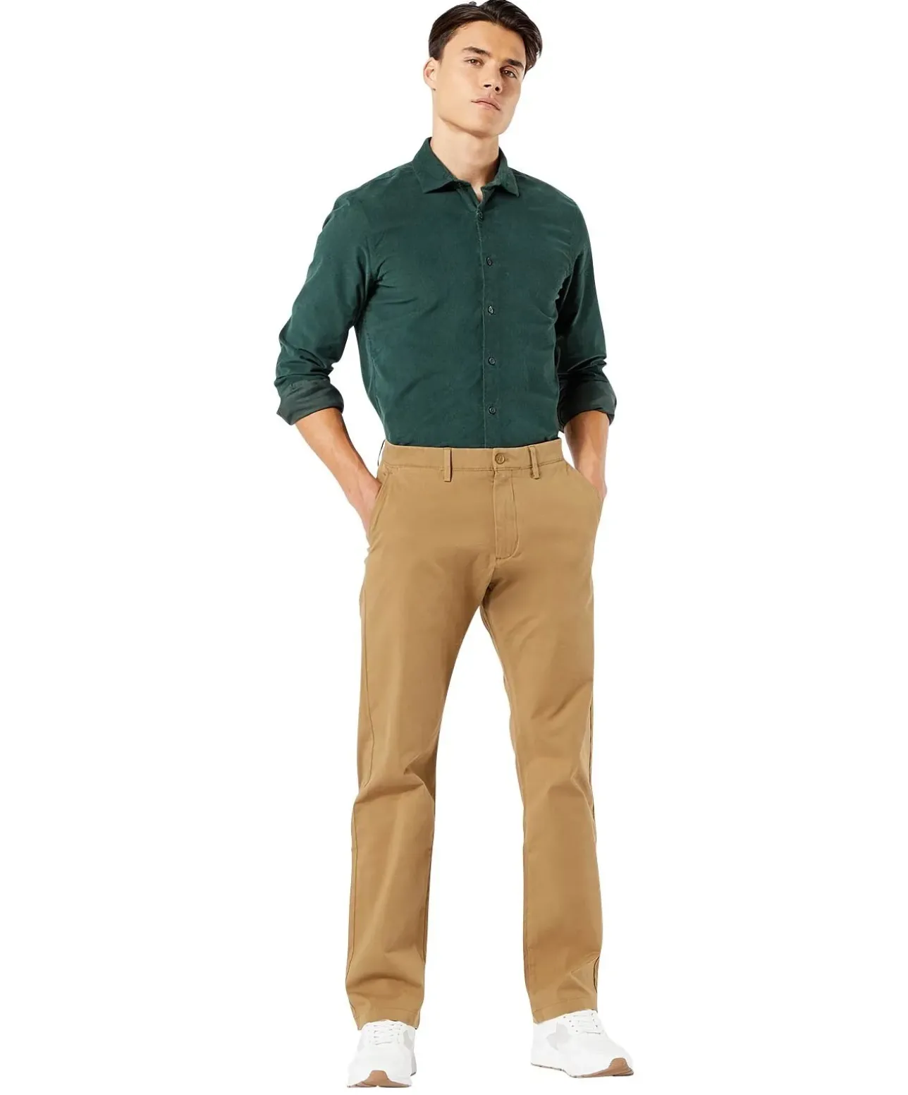 Dockers Chino Hose im Straight Fit aus flexiblem Twill