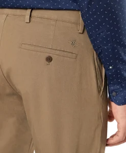 Dockers Chino Hose im Straight Fit aus braunem Twill