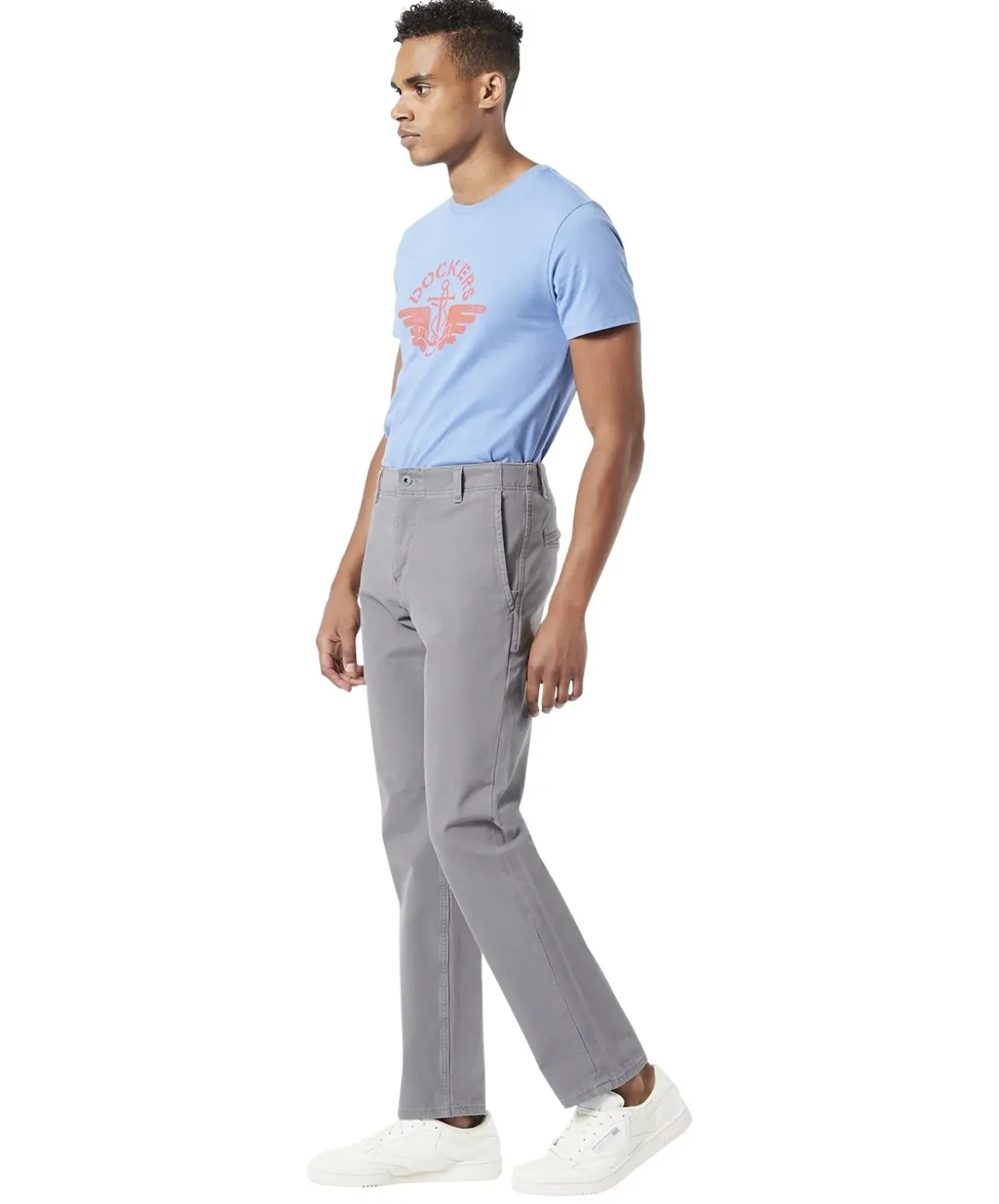 Dockers Chinohose Alpha aus hellgrauen Smart 360 Flex