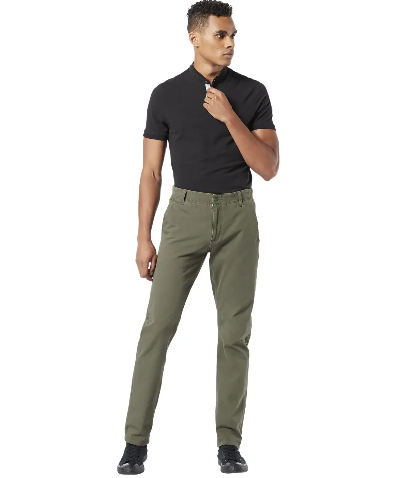 Dockers Herren Chino Alpha Smart 360 Flex in Olive
