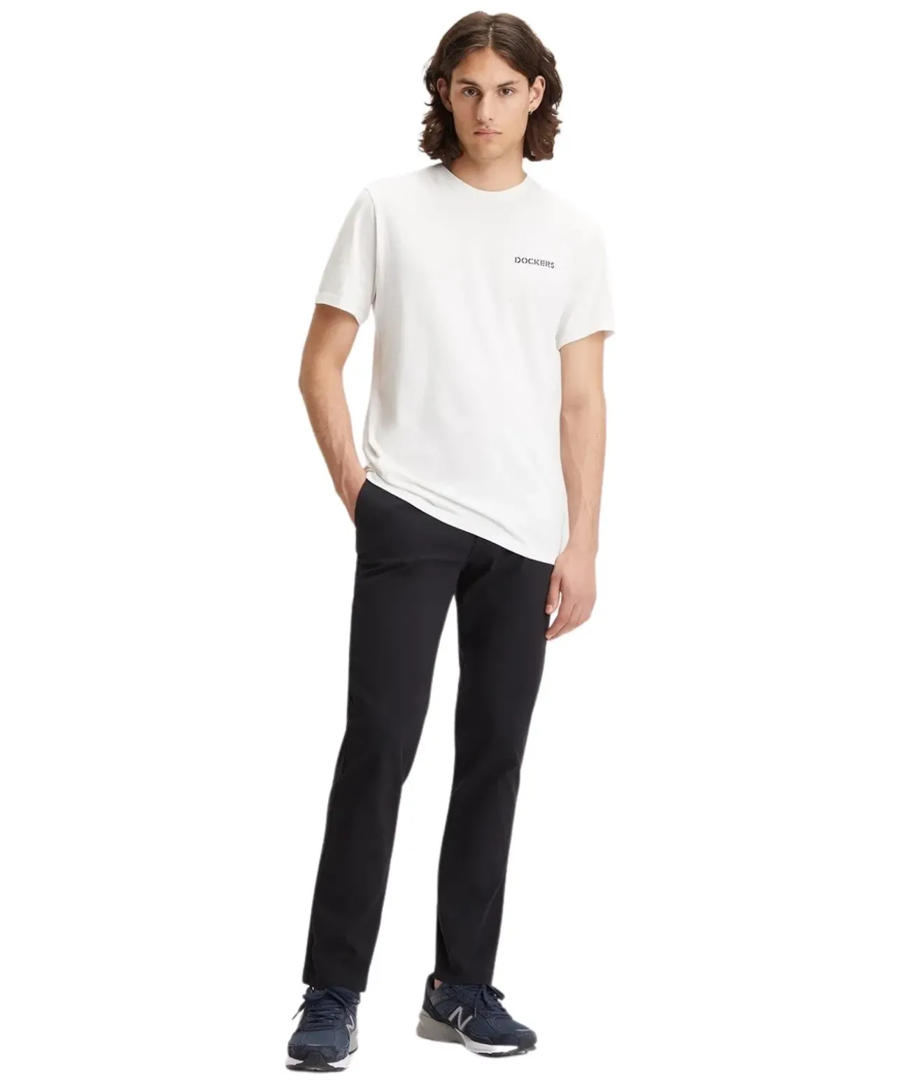 Dockers Herren Chino Slim Smart 360 Flex in Schwarz