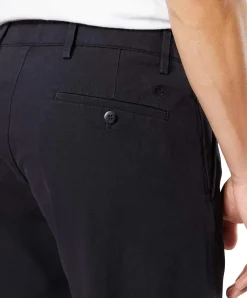 Dockers Herren Chino Straight Fit aus schwarzem Twill