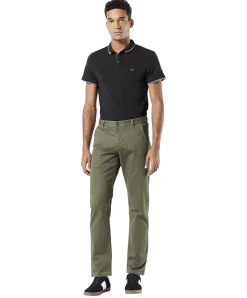 Dockers Hose Alpha Slim Tarped in grünem Olive