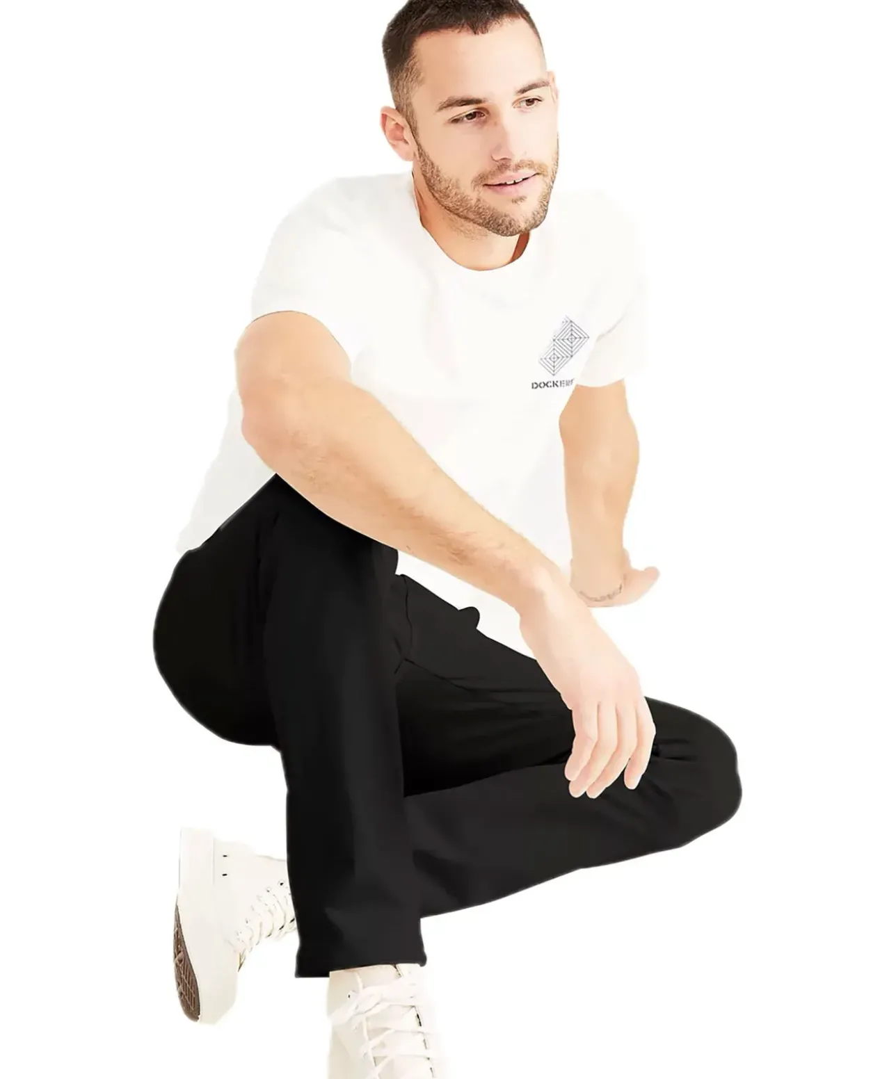 Dockers Khaki Hose Alpha Skinny Fit mit Flex-Stretch