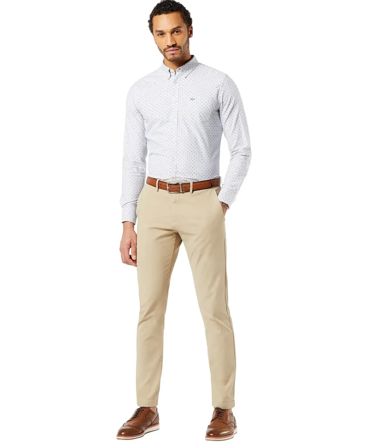Dockers Khaki Hose in schmaler Form