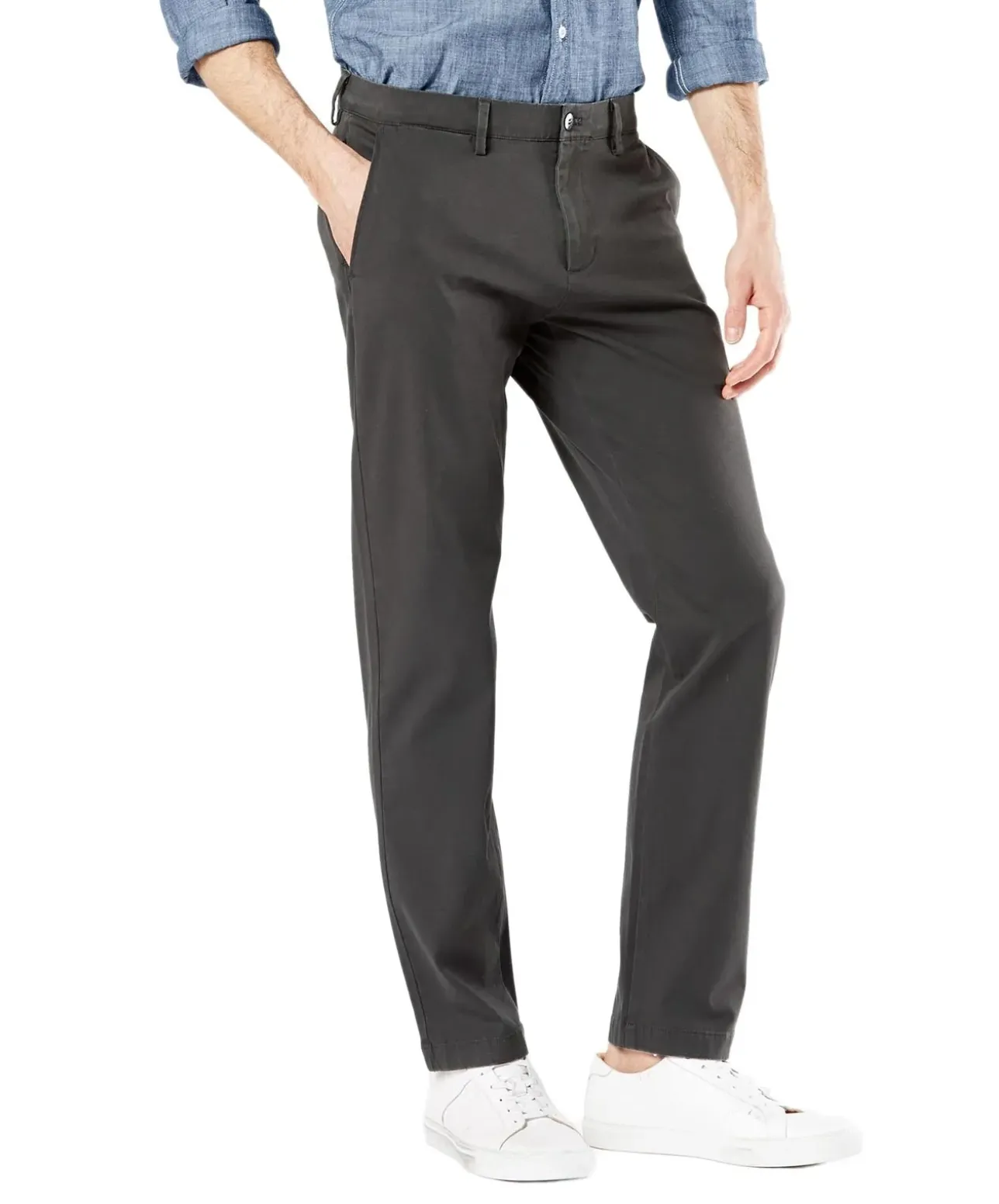 Dockers Smart 360 Flex Chino Alpha in grauen Twill