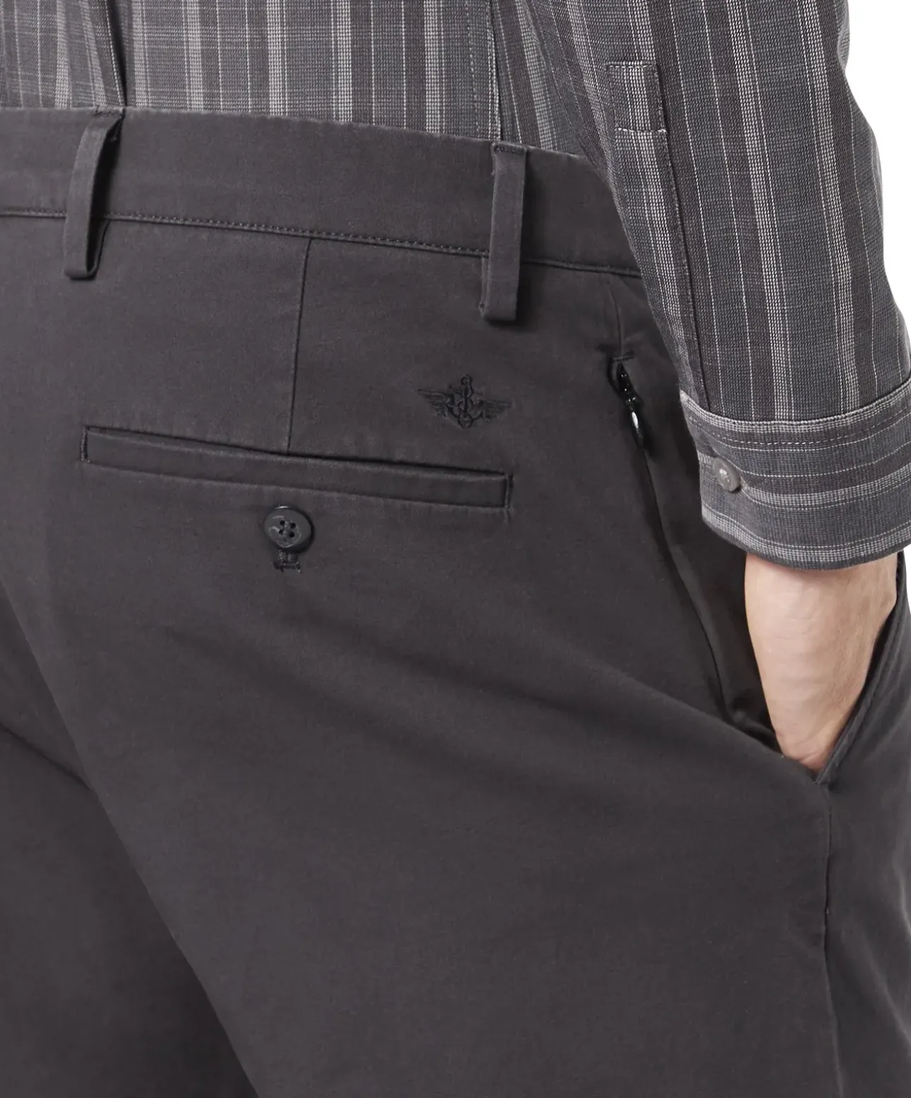 Dockers Smart 360 Flex Chino Alpha in grauen Twill