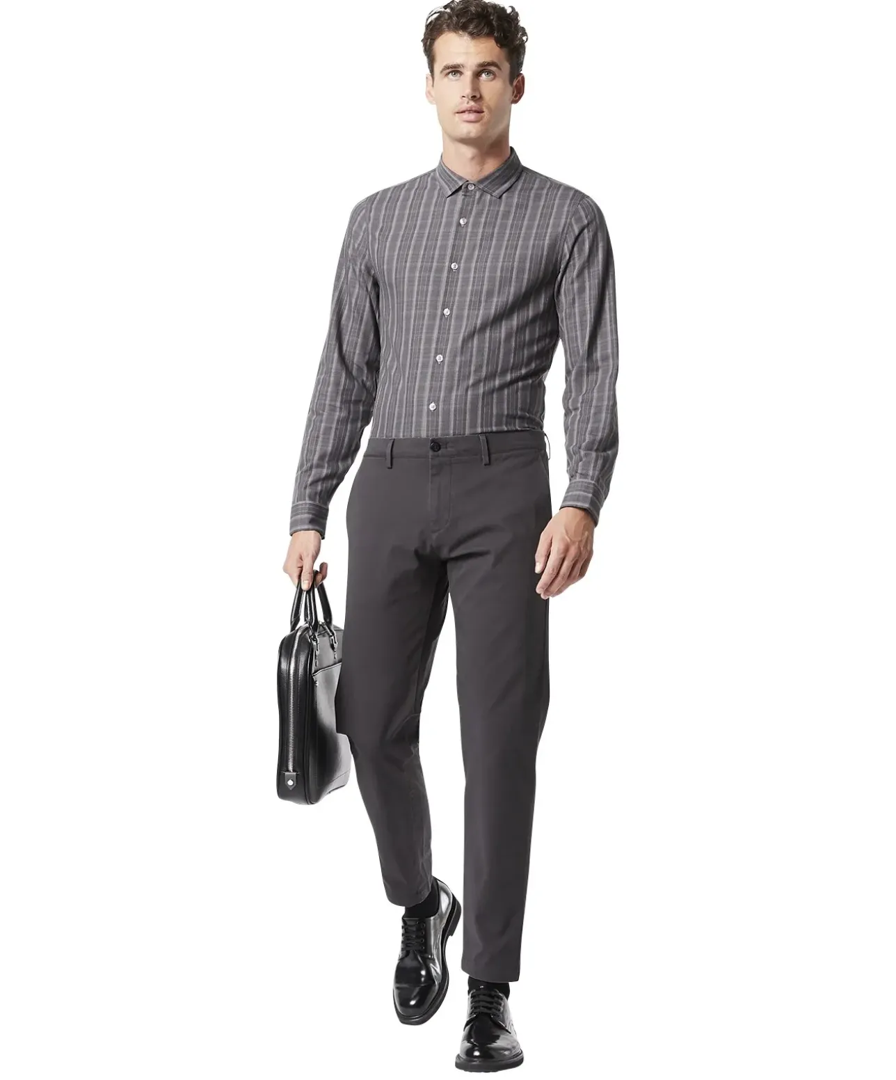 Dockers Smart 360 Flex Chino Alpha in grauen Twill