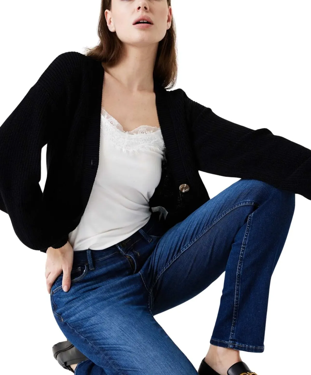 Garcia Celia 248 Jeans Straight Fit in Dunkelblau
