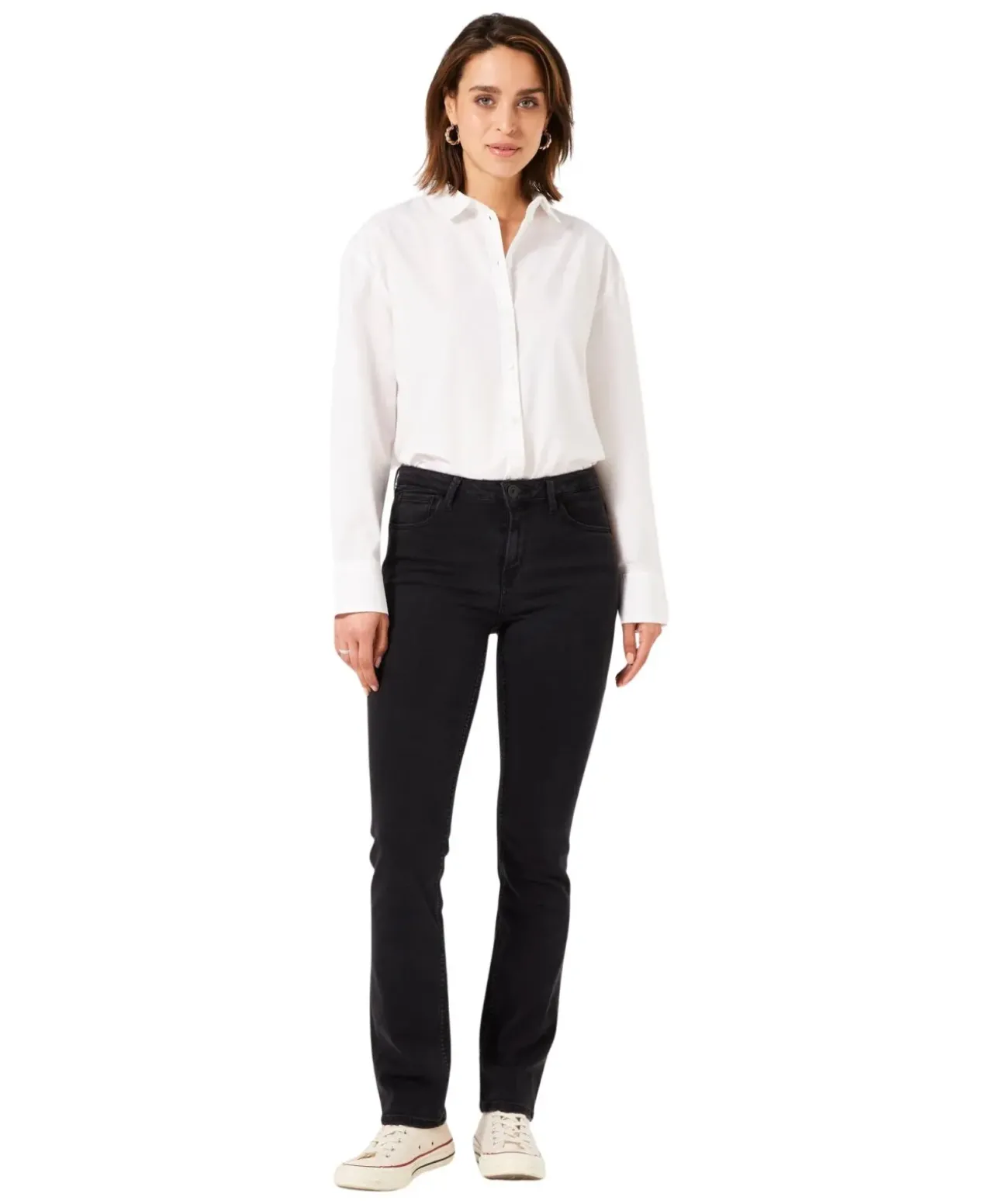 Garcia Celia 248 Jeans Straight in Schwarz