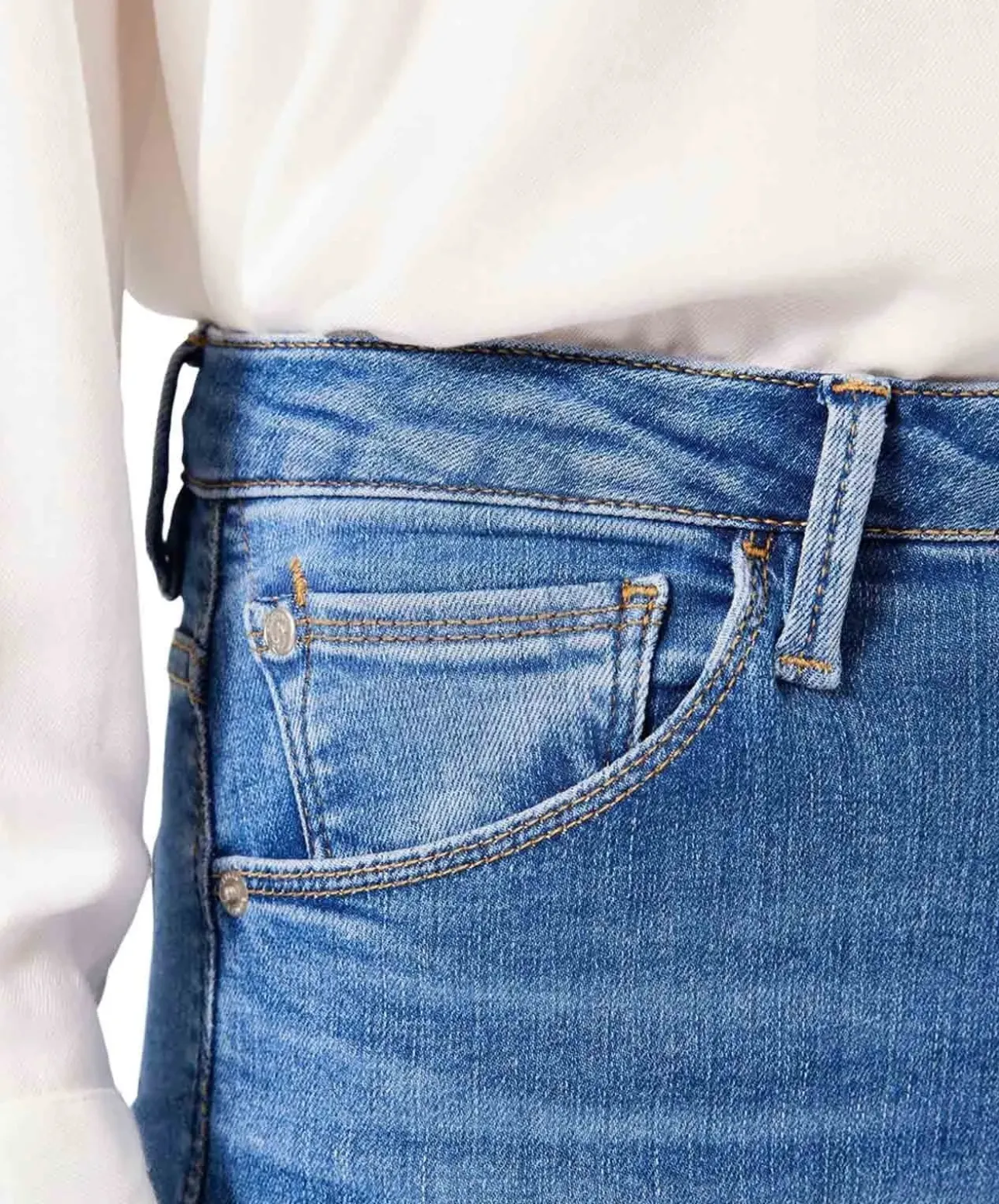Garcia Celia 248 Jeans Straight Fit in Mittelblau