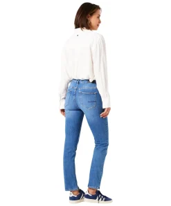 Garcia Celia 248 Jeans Straight Fit in Mittelblau