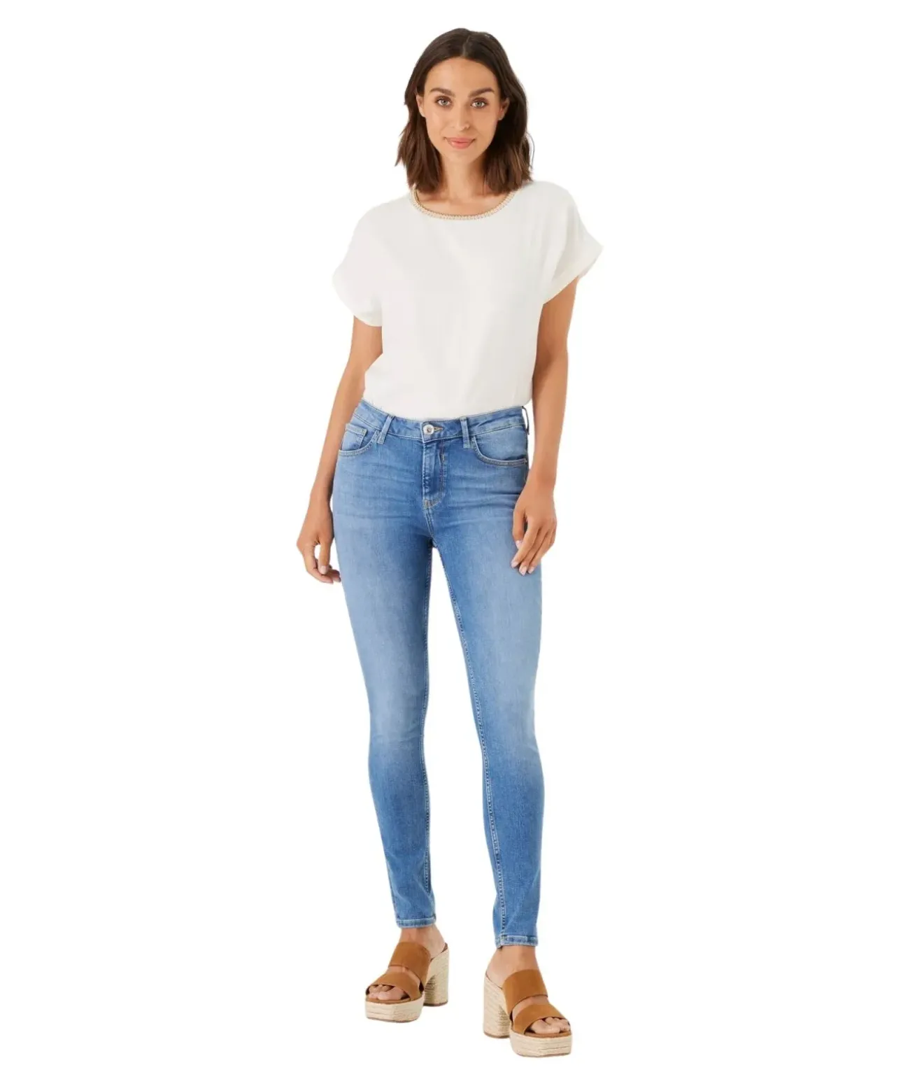 Garcia Celia Jeans in hellblau mit Skinny Fit