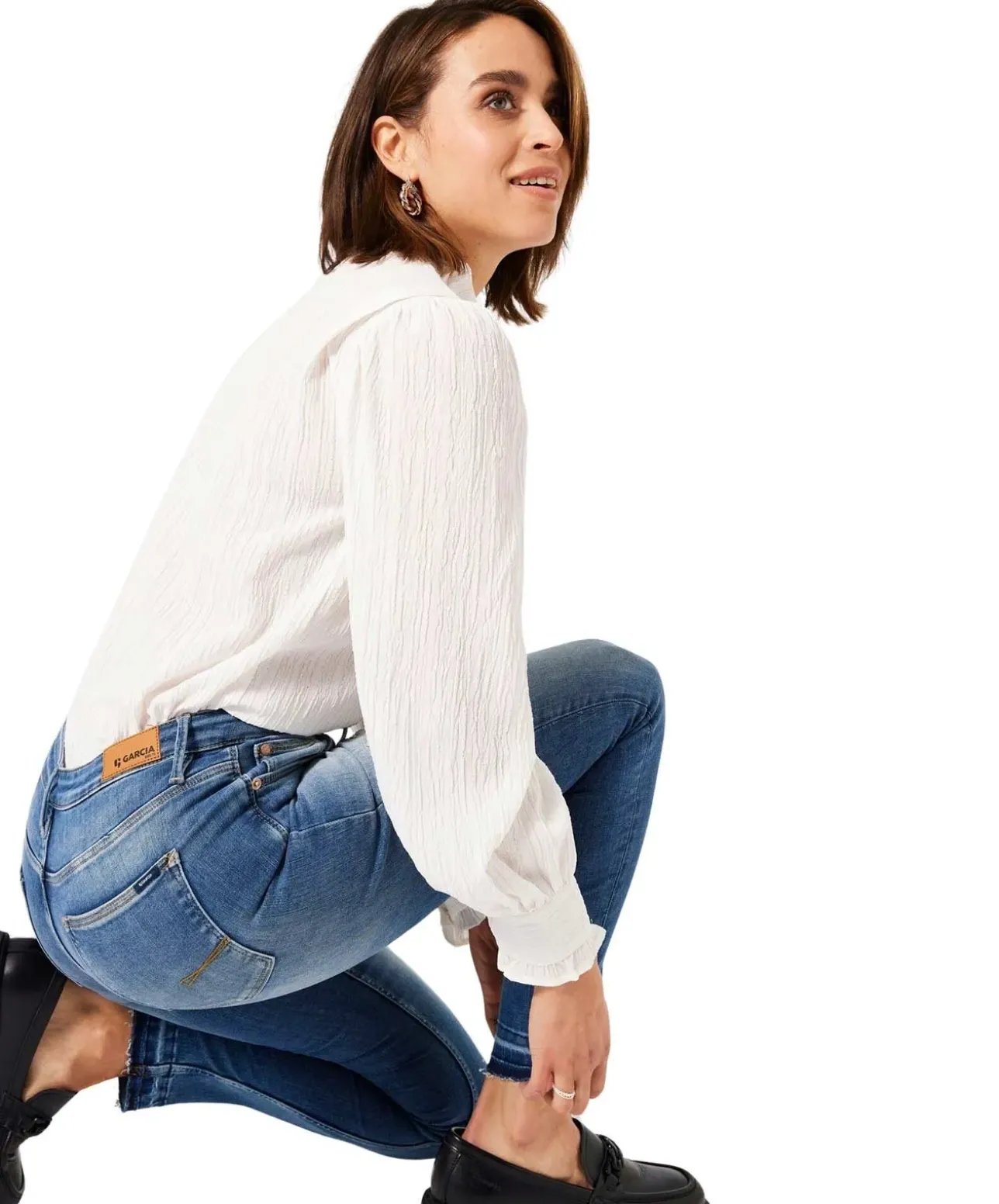 Garcia Celia Jeans Slim Fit in blauer Vintage Waschung