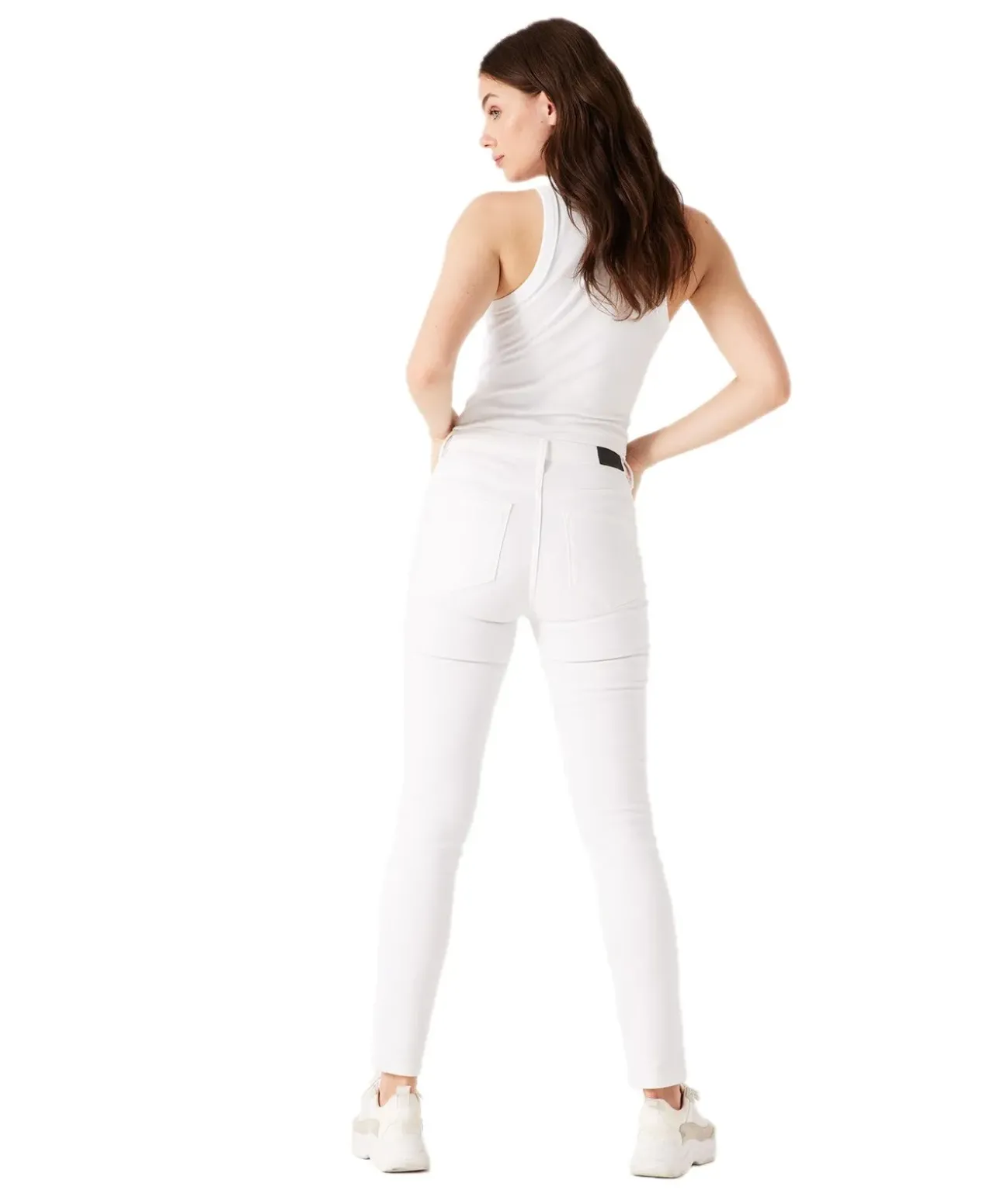 Garcia Celia Jeans Super-Slim Fit aus weißen Stretch-Denim