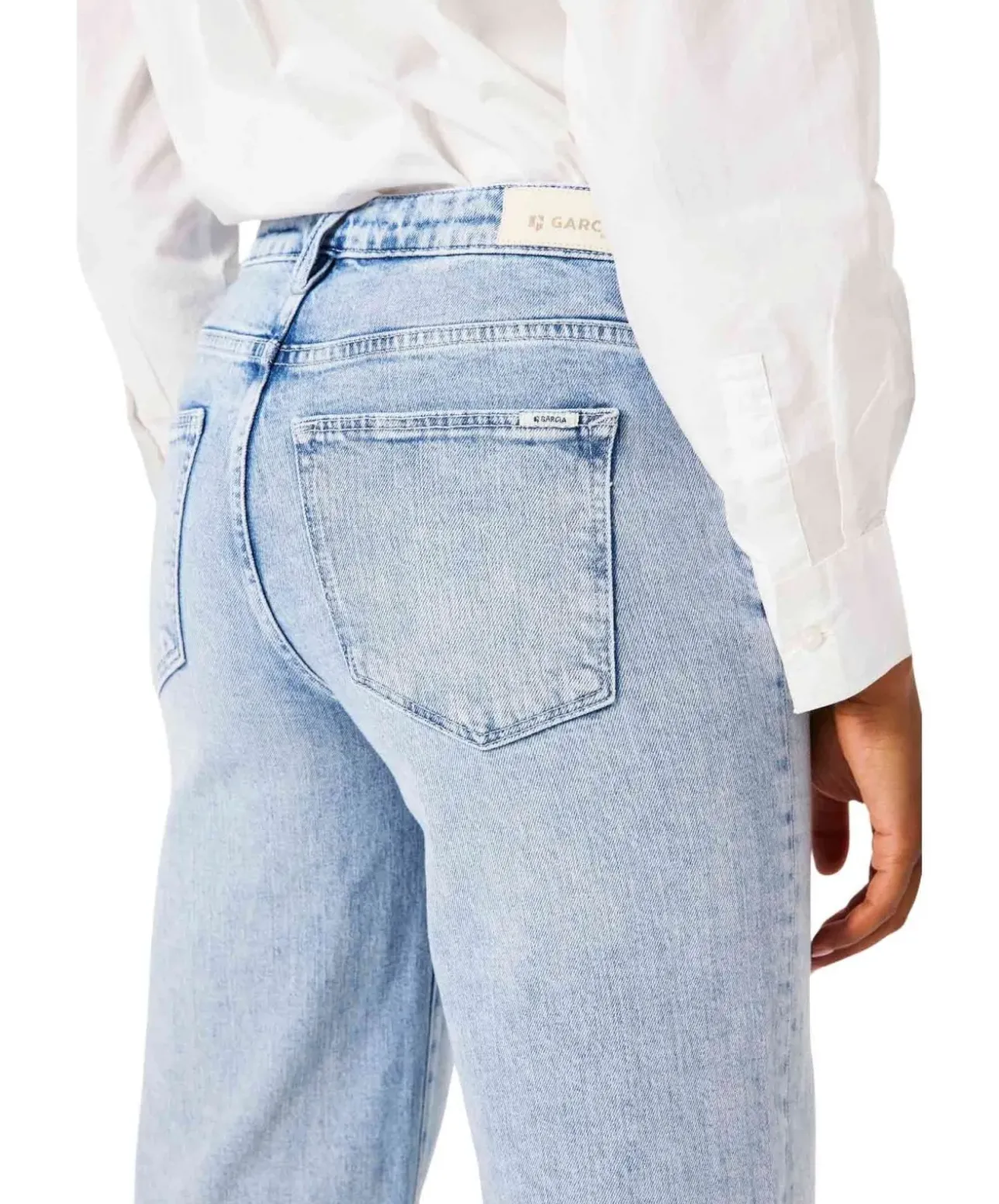 Garcia Celia Wide Jeans in hellblauer Waschung