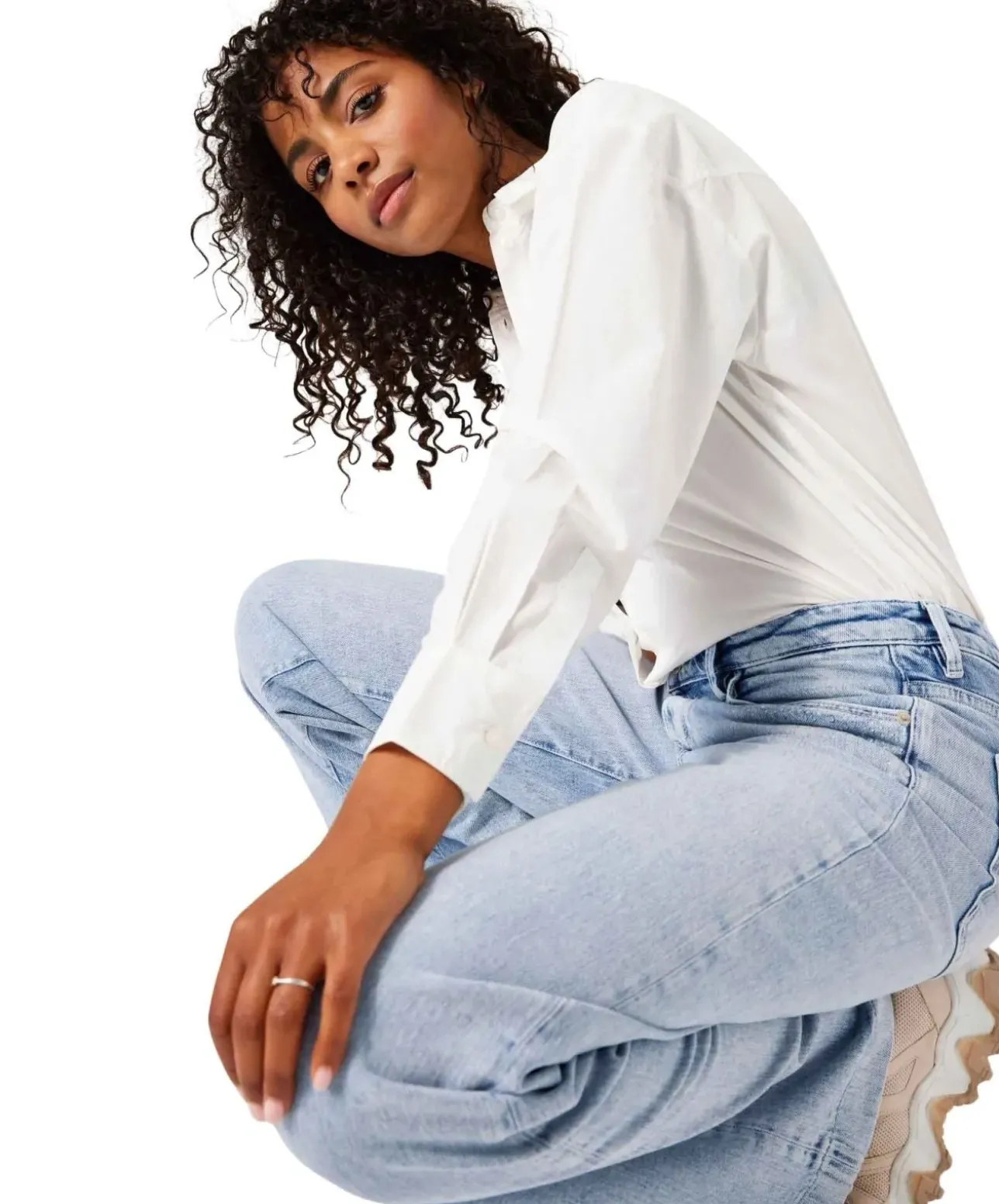 Garcia Celia Wide Jeans in hellblauer Waschung