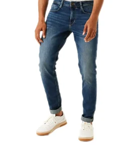Garcia Herren Jeans Tapered Rocko 690 in Mittelblau