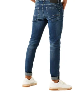 Garcia Herren Jeans Tapered Rocko 690 in Mittelblau