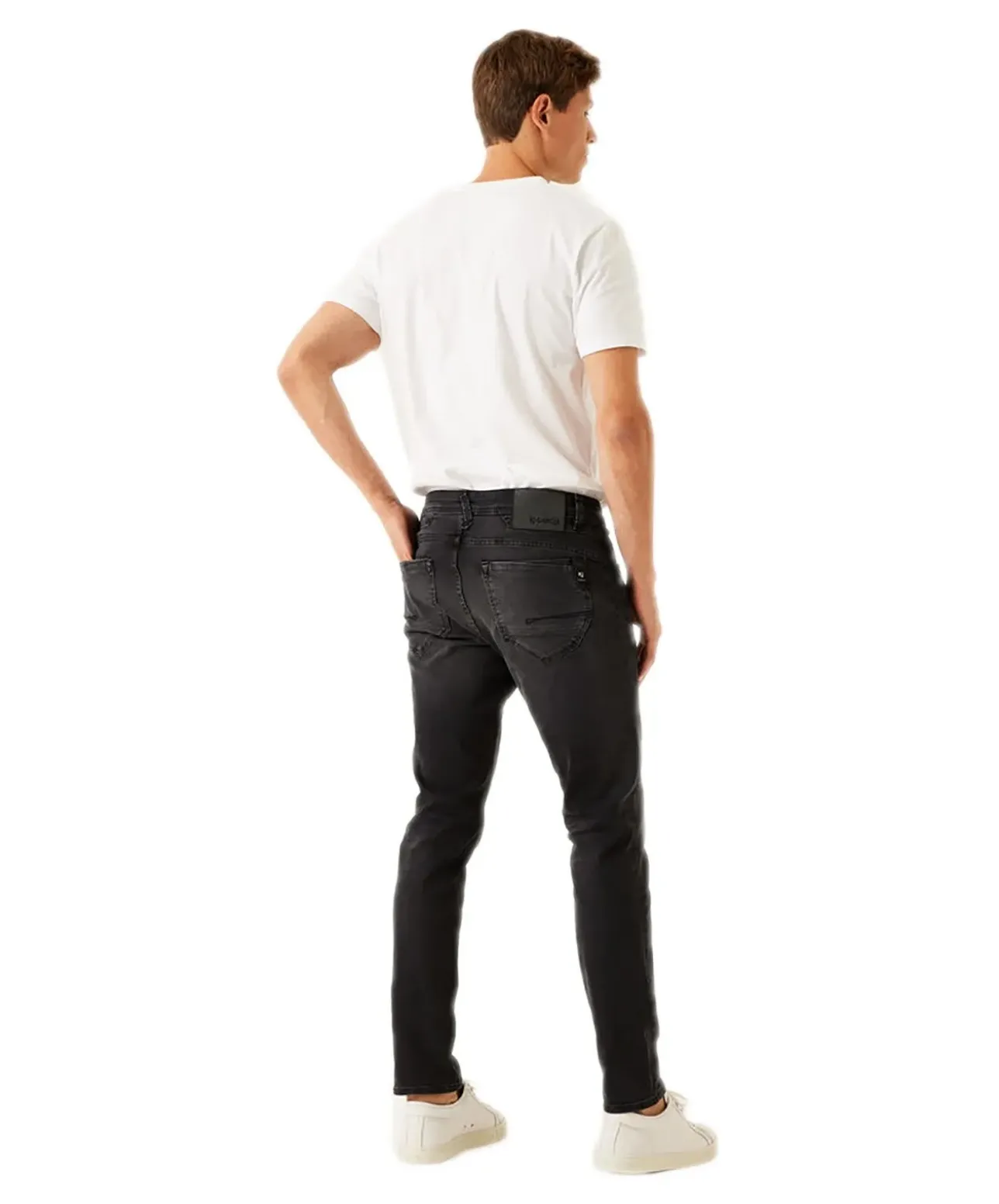 Garcia Herren Jeans Tapered Rocko in dunklem Used Grey