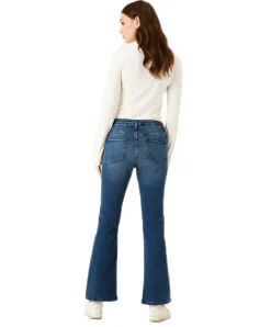 Garcia Jeans Flared Celia 245 in Mittelblau mit hoher Taille