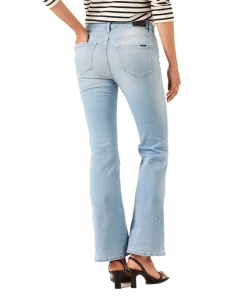 Garcia Jeans Flared Celia 245 mit hoher Taille in Hellblau