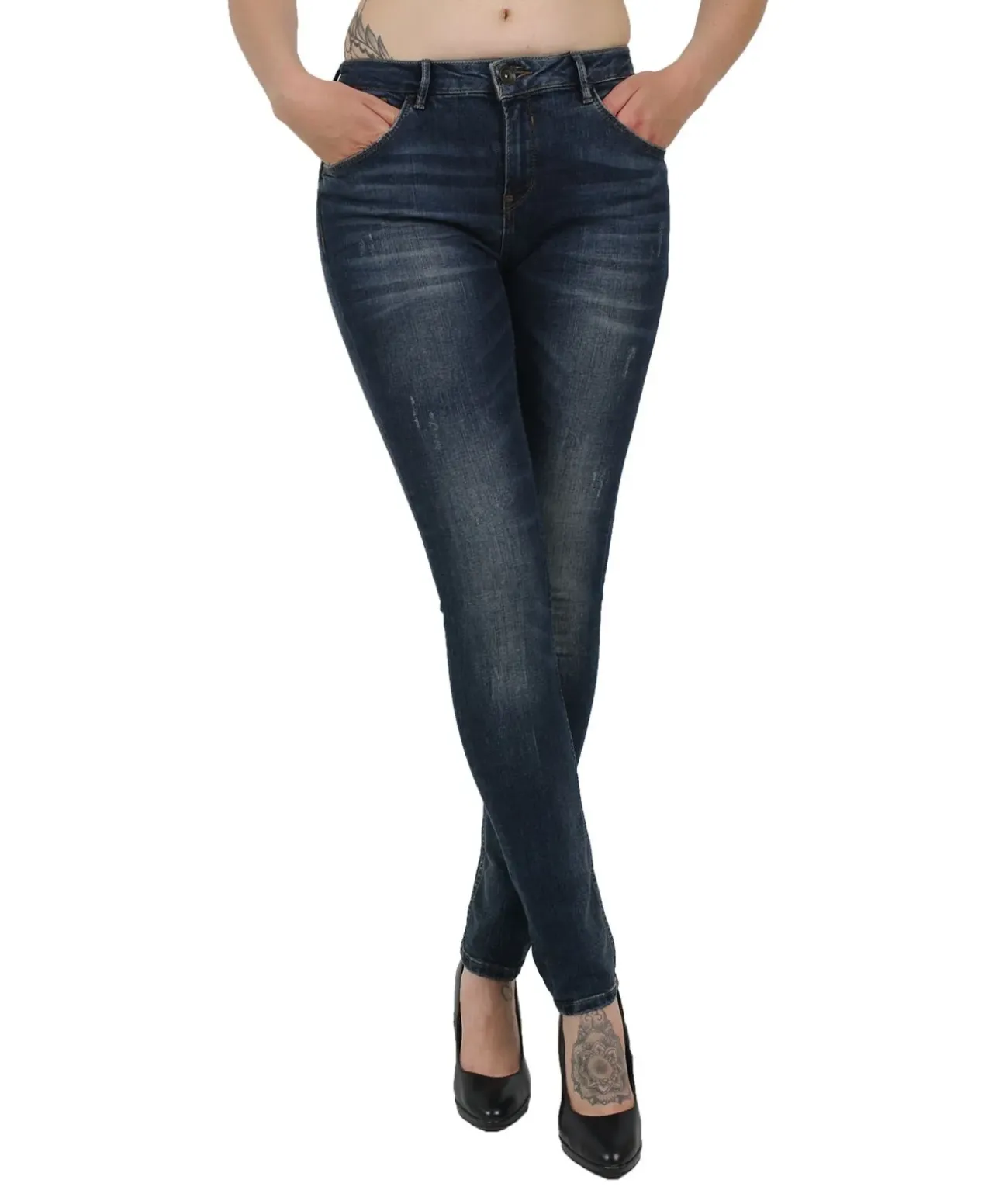 Garcia Jeans Slim Fit Celia 244 in Vintage Used-Optik