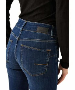 Garcia Jeans Slim Fit Curved Caro 285 in blauem Dark Used