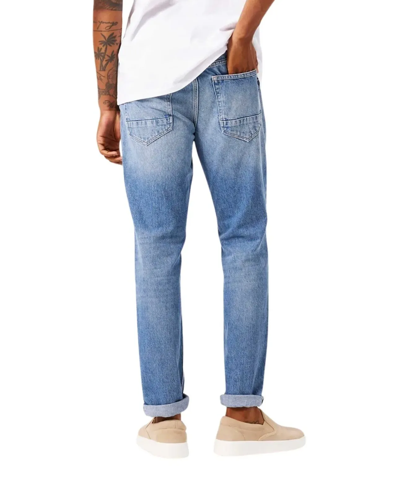 Garcia Maurizio Dad Fit Jeans in hellblauer Waschung