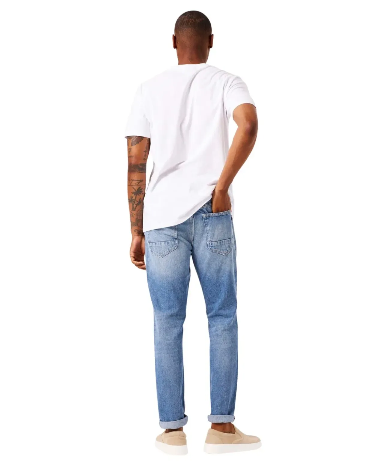 Garcia Maurizio Dad Fit Jeans in hellblauer Waschung